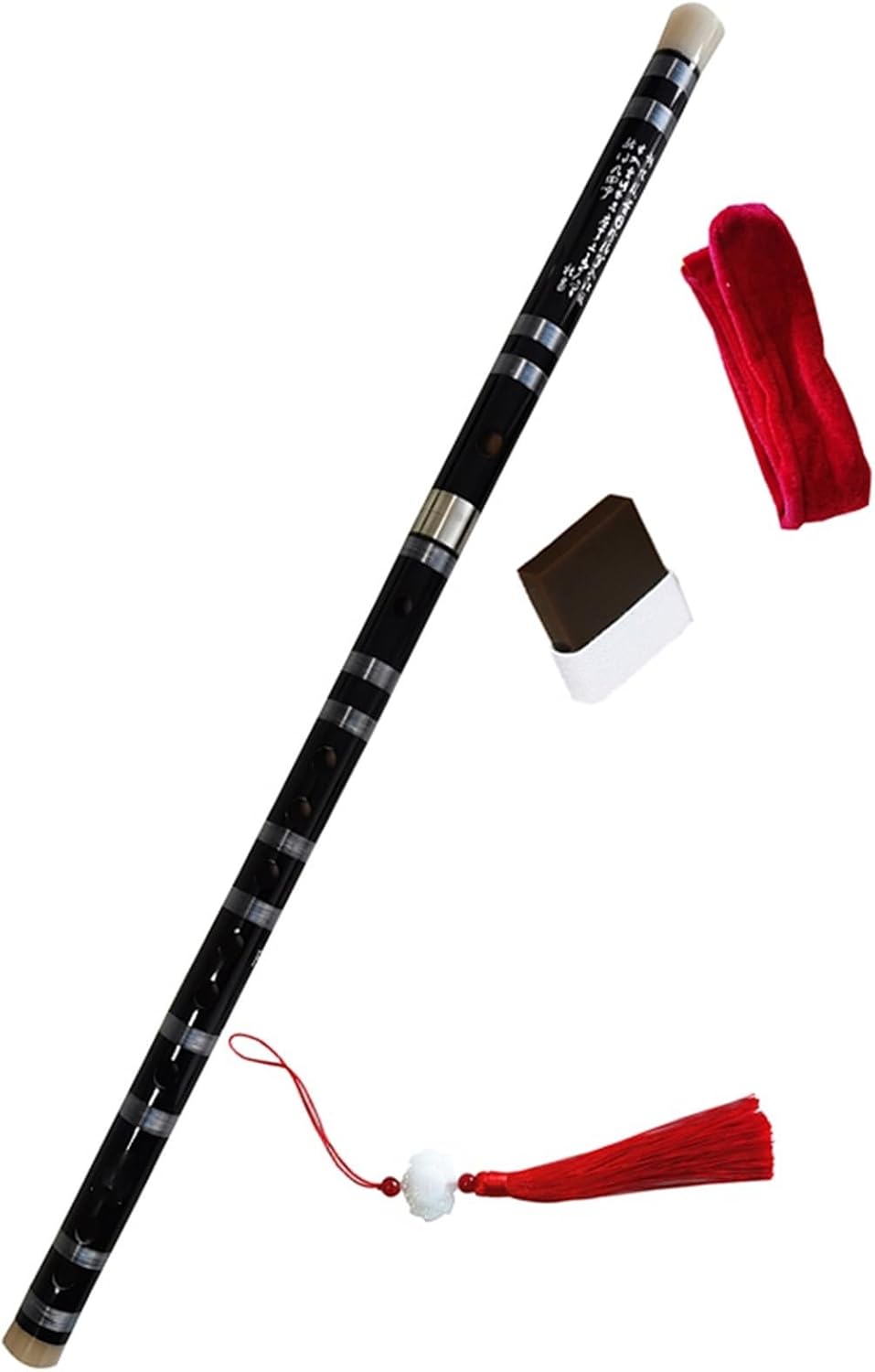 竹笛伝統楽器 竹製フルート プロ仕様の木管楽器 中国製ディジ 横笛(